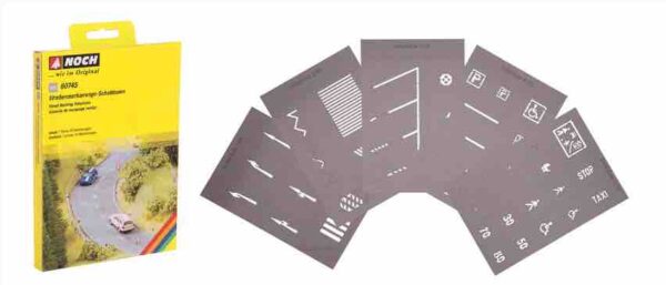 Noch 60745 HO Street Marking Templates