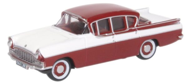Oxford Diecast 76CRE009 Vauxhall Cresta- Venetian Red/Polar White