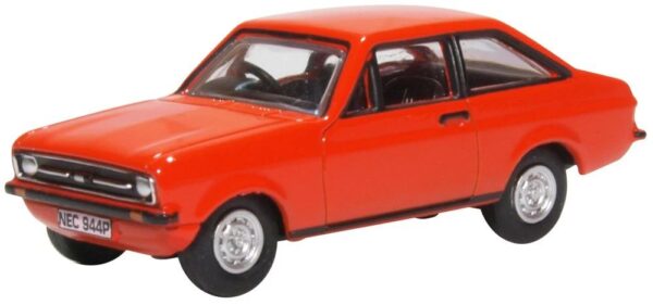 Oxford Diecast 76ESC001 Ford Escort Mk2 Car - Tango Red