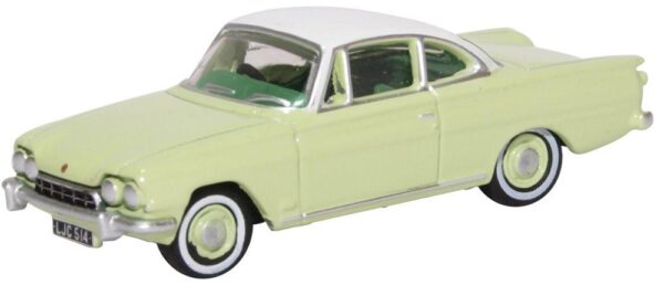 Oxford Diecast 76FCC001 Ford Consul Capri - Lime Green / Ermine White