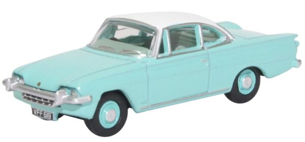 Oxford Diecast 76FCC002 Ford Consul Capri - Caribbean Turquoise/Ermine White