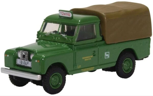 Oxford Diecast 76LAN2018 Land Rover Series II LWB Canvas - Southdown