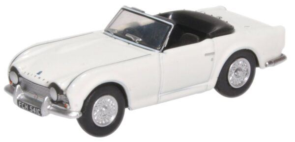 Oxford Diecast 76TR4003 Triumph TR4 Car - New White