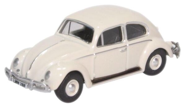 Oxford Diecast 76VWB008 VW Beetle Car - Lotus White
