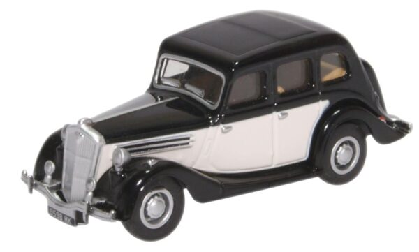 Oxford Diecast 76WO005 Wolseley 18/85 Car - Black/Ivory