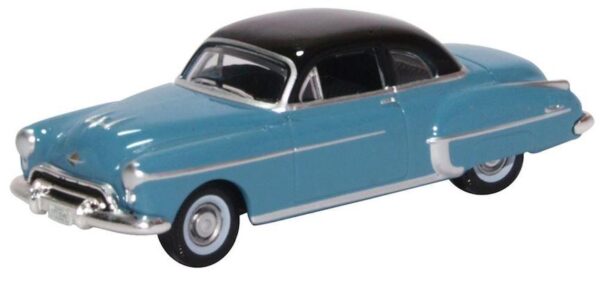 Oxford Diecast 87OR50002 Oldsmobile Rocket 88 Coupe 1950 - Crest Blue/Black