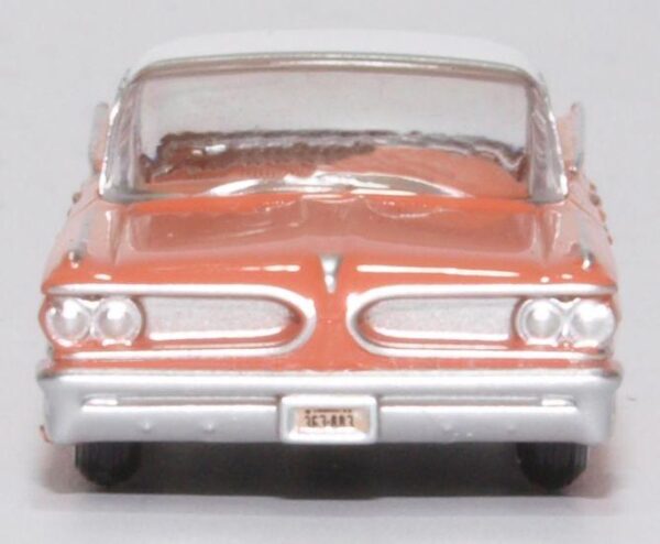 Oxford Diecast 87PB59002 Pontic Bonneville Coupe 1959 - Sunrise Coral 1/87 Scale