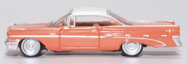 Oxford Diecast 87PB59002 Pontic Bonneville Coupe 1959 - Sunrise Coral 1/87 Scale - Image 2