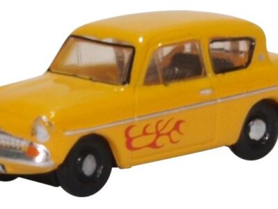 Oxford Diecast N105008 Ford Anglia - Yellow (VYV) N Scale