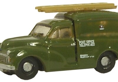 Oxford Diecast NMM007 Morris Minor Van - Post Office Telephones Green N Scale