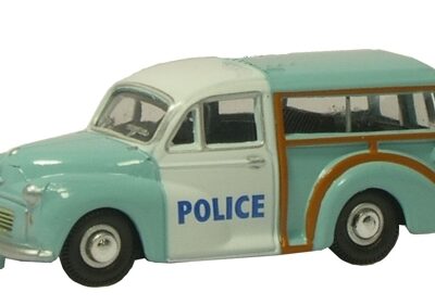 Oxford Diecast NMMT004 Morris Minor Traveller - Wolverhampton Police N Scale