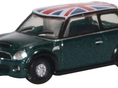 Oxford Diecast NNMN005 New Mini - British Racing Green & Union Jack N Scale