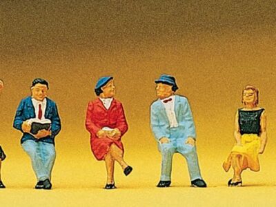 Preiser 10021 Seated People Figure Set HO Gauge Figures