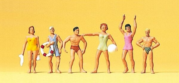 Preiser 10070 Persons Bathing Set HO Gauge Figures