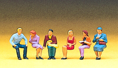 Preiser 10095 Sitting People HO Gauge Figures