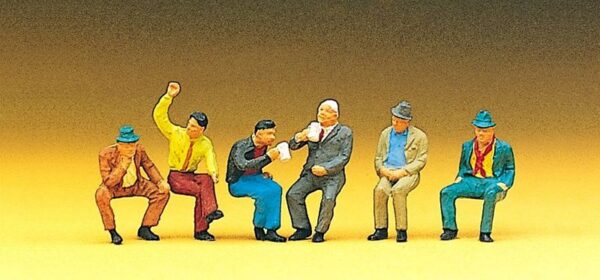 Preiser 10097 Seated People HO Gauge Figures
