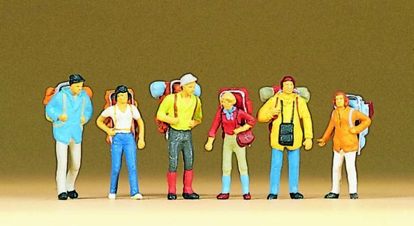 Preiser 10113 Young Travellers Hikers HO Gauge Figures