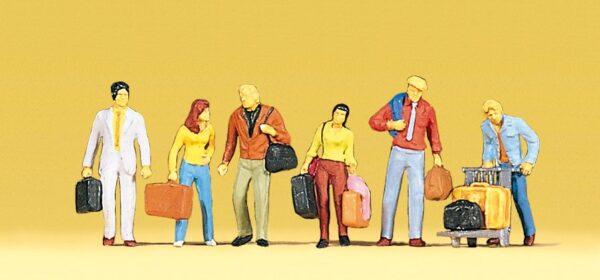 Preiser 10115 Walking Passengers HO Gauge Figures