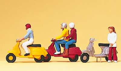 Preiser 10128 Vespa Riders HO Gauge Figures