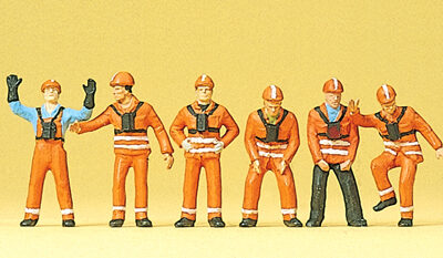 Preiser 10245 Railway Shunters HO Gauge Figures