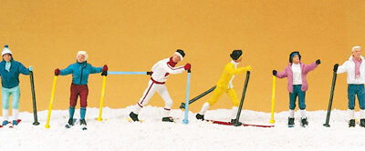 Preiser 10312 Cross Country Skiers HO Gauge Figures