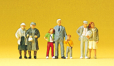 Preiser 10325 Couples & Family Shopping HO Gauge Figures