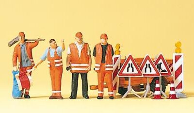 Preiser 10347 Road Sweepers & Equipment HO Gauge Figures