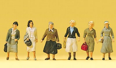 Preiser 10365 Female commuters HO Gauge Figures