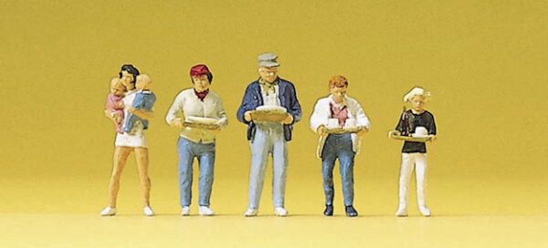 Preiser 10367 Self Service Customers HO Gauge Figures