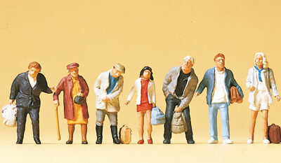 Preiser 10400 Standing Bus/Train Passengers HO Gauge Figures