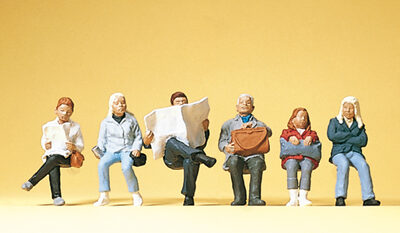 Preiser 10412 Seated Passengers HO Gauge Figures