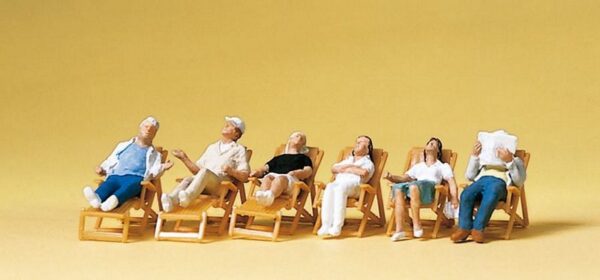Preiser 10430 People Resting on Chairs HO Gauge Figures