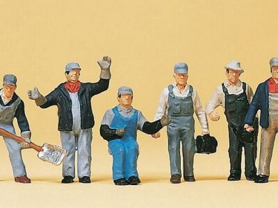 Preiser 10453 US Freight Train Personnel HO Gauge Figures