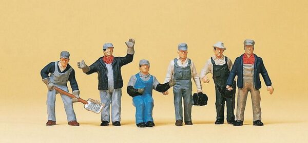 Preiser 10453 US Freight Train Personnel HO Gauge Figures
