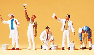 Preiser 10477 Painters & Decorators with Equipment HO Gauge Figures