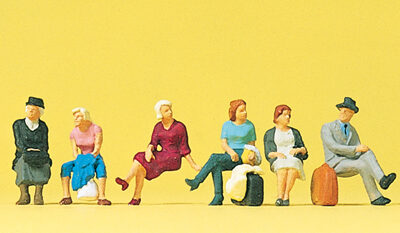 Preiser 10506 Seated Passengers HO Gauge Figures