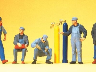 Preiser 10535 US Railway Personnel & Accessories HO Gauge Figures