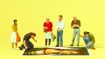 Preiser 10549 Street Painters & Pedestrians HO Gauge Figures