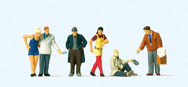 Preiser 10591 Pedestrian Precinct People HO Gauge Figures