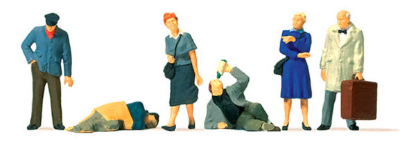 Preiser 10592 Railway Station People HO Gauge Figures