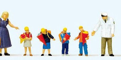 Preiser 10596 Starting School HO Gauge Figures