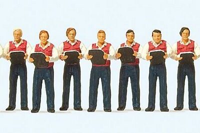 Preiser 10599 Male Choir HO Gauge Figures
