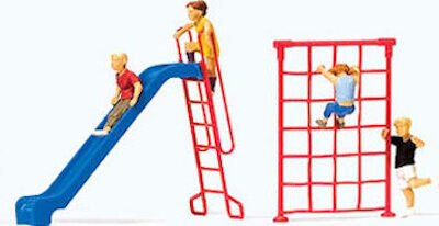Preiser 10616 Children Playing with Accessories HO Gauge Figures