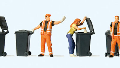 Preiser 10651 Refuse Collection HO Gauge Figures