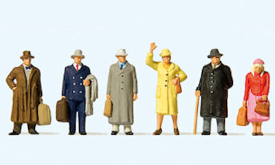 Preiser 10664 Passengers III HO Gauge Figures