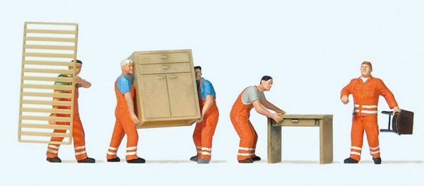 Preiser 10714 Bulky Waste Disposal HO Gauge Figures