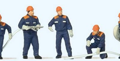 Preiser 10719 Youth Fire Brigade HO Gauge Figures