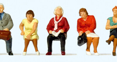 Preiser 10723 Seated Passengers HO Gauge Figures