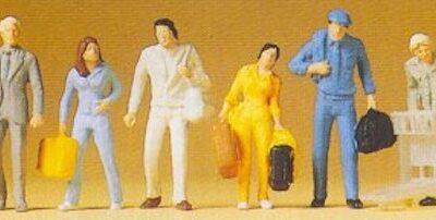 Preiser 14000 Passengers Walking HO Gauge Figures