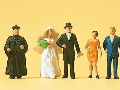 Preiser 14057 Protestant Wedding Group HO Gauge Figures